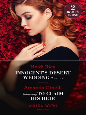 cover image of Innocent's Desert Wedding Contract / Returning to Claim His Heir